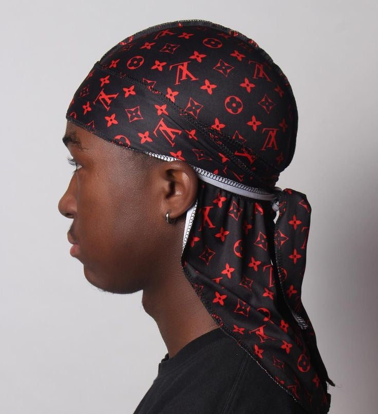 Red Designer Durag