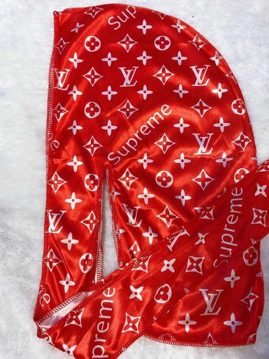 Red Designer Durag